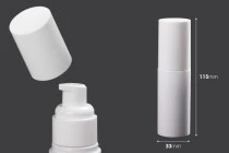 Μπουκάλι 50 ml πλαστικό με αντλία κρέμας (PP20) και καπάκι Μπουκάλι 50 ml πλαστικό με αντλία κρέμας (PP20) και καπάκι