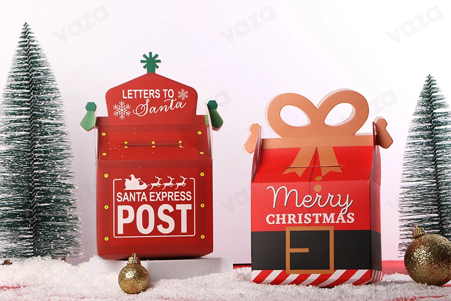Weihnachtsbox - Geschenktüte, 105x75x175 mm - 25 Stück-bildgruppe