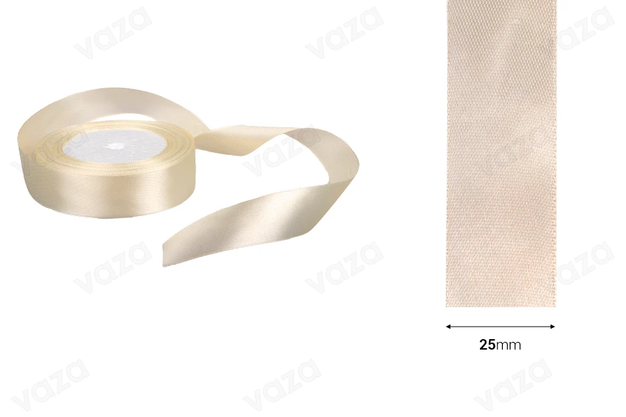 Satinband 25 mm x 22,8 m in verschiedenen Farben-bildabmessungen