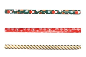 Weihnachts-Geschenkpapier 70cm in einer Rolle von 10 Metern, in verschiedenen Designs-1