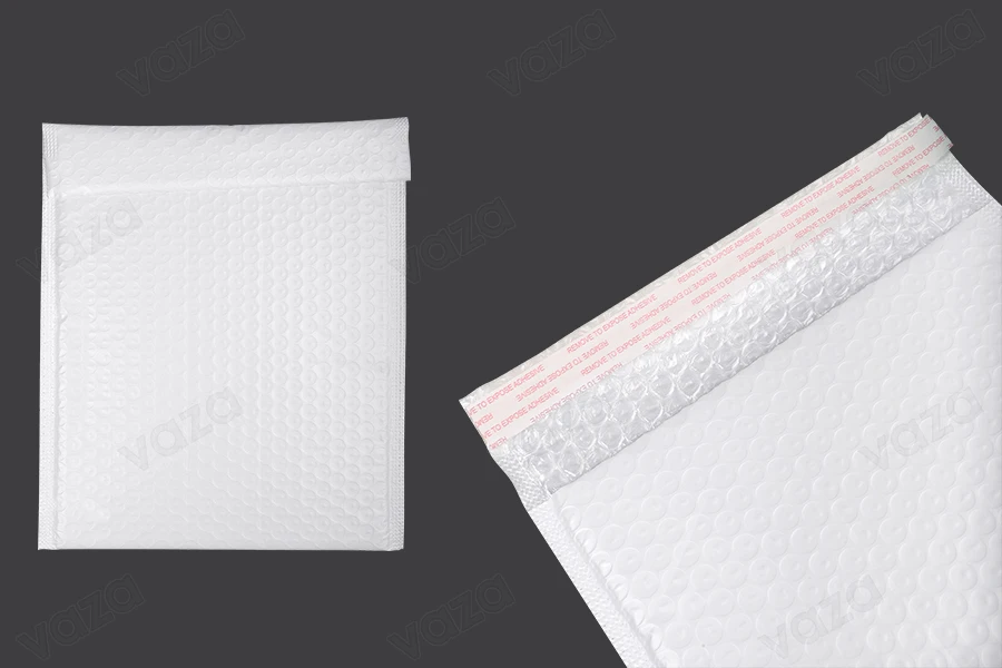 Φάκελοι με αεροπλάστ 20x25 cm σε λευκό ματ χρώμα - 10 τμχ-εικόνα_προϊοντική
