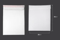 Φάκελοι με αεροπλάστ 20x25 cm σε λευκό ματ χρώμα - 10 τμχ Φάκελοι με αεροπλάστ 20x25 cm σε λευκό ματ χρώμα - 10 τμχ
