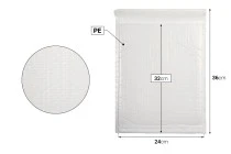 Φάκελοι με αεροπλάστ 24x32 cm σε λευκό ματ χρώμα - 10 τμχ Φάκελοι με αεροπλάστ 24x32 cm σε λευκό ματ χρώμα - 10 τμχ