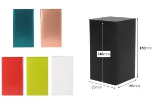 Boîte de rangement en métal 85x85x150 carrée en différentes couleurs-2
