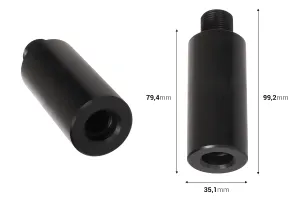 Strumento per l'applicazione dei collarini spray su bottiglie profumate con chiusura crimp da 15 mm (richiede l'uso della macchina 1068-1)-2