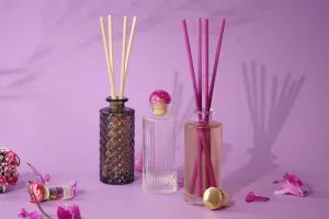 Bottiglia decorativa in vetro goffrato da 150 ml per diffusore a bastoncini-6