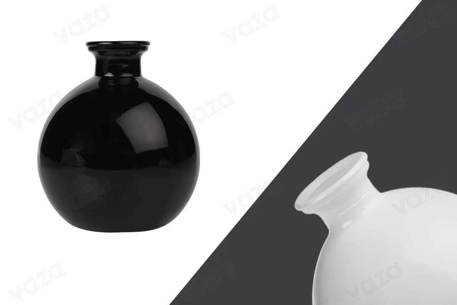 Shishe qelqi 250 ml dhe formë sferike për aromatizues ambienti  -imazh_produkt