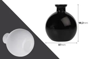 Flacone in vetro da 250 ml e forma sferica per profumazione d'ambiente-2