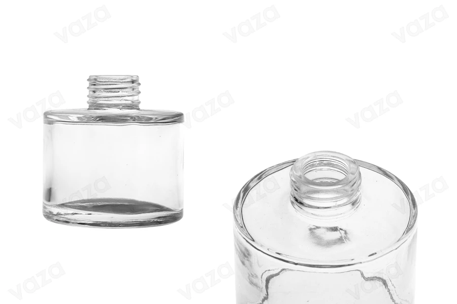 Flacon cylindrique en verre de 100 ml adapté au parfum d'ambiance-photo_produit
