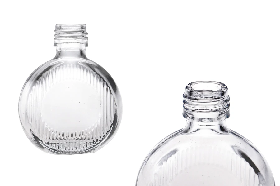 Γυάλινο μπουκάλι 50 ml (PP24) σε στρογγυλό σχήμα - 6 τμχ Γυάλινο μπουκάλι 50 ml (PP24) σε στρογγυλό σχήμα - 6 τμχ