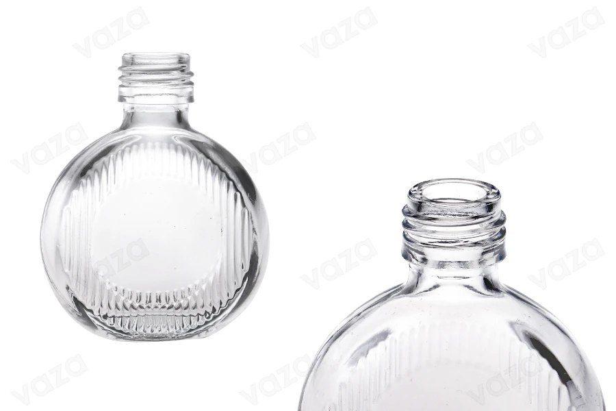 Γυάλινο μπουκάλι 50 ml (PP24) σε στρογγυλό σχήμα - 6 τμχ Γυάλινο μπουκάλι 50 ml (PP24) σε στρογγυλό σχήμα - 6 τμχ-εικόνα_προϊοντική