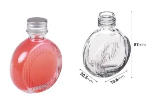 Glasflasche 50 ml (PP24) in runder Form - 6 Stk-2