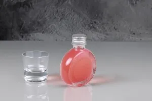 Glasflasche 50 ml (PP24) in runder Form - 6 Stk-6