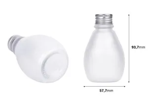 100 ml Glas-Sandstrahlflasche mit Aluminiumverschluss – 6 Stück-2
