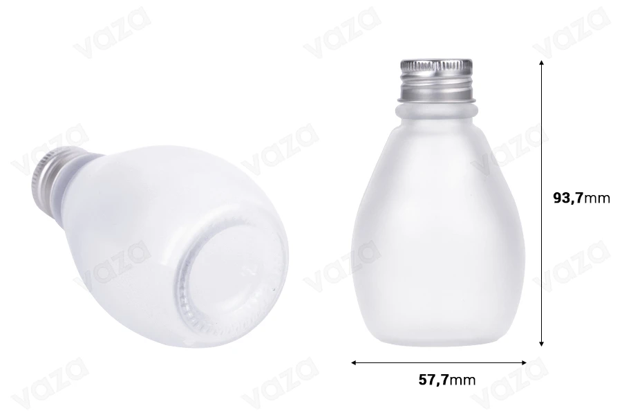 100 ml glass sandblasting bottle with aluminum cap - 6 pcs-image_dimensions