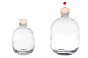 Bouteille élégante de 500 ml avec bouchon et bouchon-3