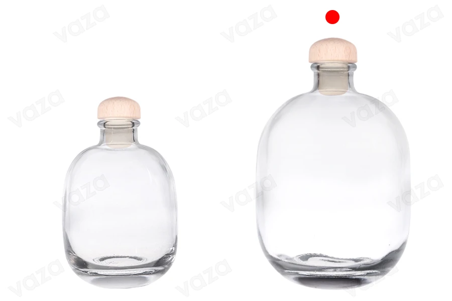 Κομψό μπουκάλι 500 ml με φελλό και καψύλιο-εικόνα_σύνθεση