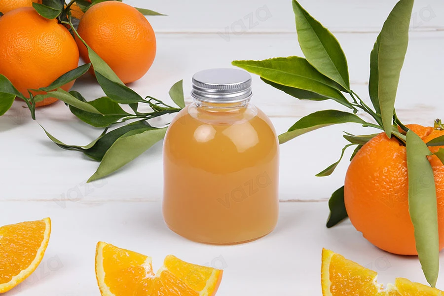 Shishe qelqi 300 ml transparente me kapak alumini - 6 copë-imazh_grup