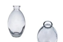 Flacone in vetro da 200 ml di colore grigio per profumazione d&#39;ambiente