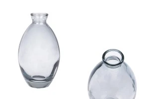 Γυάλινο μπουκάλι 200 ml σε γκρι χρώμα για αρωματικό χώρου-1