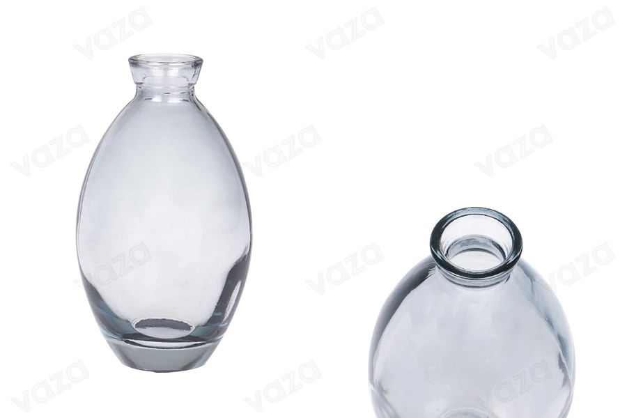 Γυάλινο μπουκάλι 200 ml σε γκρι χρώμα για αρωματικό χώρου Γυάλινο μπουκάλι 200 ml σε γκρι χρώμα για αρωματικό χώρου-εικόνα_προϊοντική