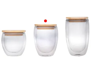 Γυάλινο βάζο 350 ml διπλού τοιχώματος με καπάκι bamboo-5