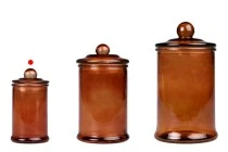 Γυάλινο βάζο 150 ml καραμελέ με γυάλινο καπάκι με αεροστεγές κλείσιμο Γυάλινο βάζο 150 ml καραμελέ με γυάλινο καπάκι με αεροστεγές κλείσιμο