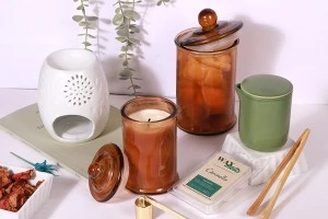 Glass jar 750 ml caramel with glass lid with airtight closure-6