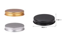 Aluminum cap for glass jars 100 ml in various colors - 6 pcs Aluminum cap for glass jars 100 ml in various colors - 6 pcs
