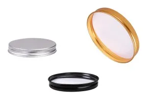 Aluminum lid for glass jars 200 ml in various colors - 6 pcs-1
