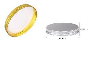 Aluminum lid for glass jars 500 ml in various colors - 6 pcs-2
