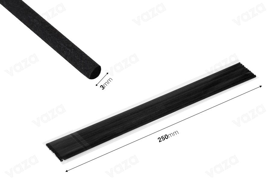 Fibre reeds 3x250 mm (soft) for reed diffusers, available in different colors - 10 pcs-image_dimensions