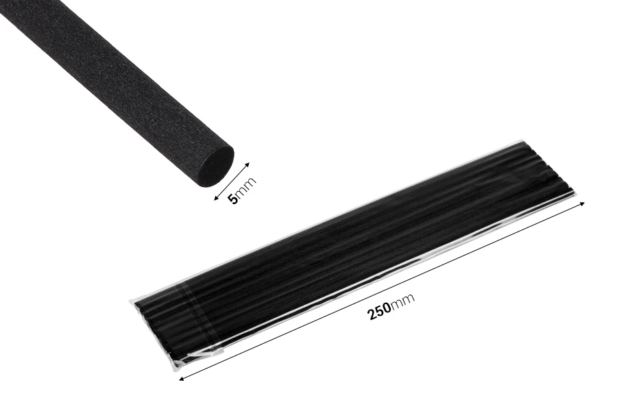 Fibre reeds 5x250 mm (soft) for reed diffusers, available in different colors - 10 pcs