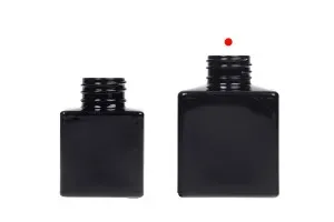 Γυάλινο μπουκάλι 100 ml (PP28) τετράγωνο σε λευκό ή μαύρο χρώμα κατάλληλο για αρωματικό χώρου-3