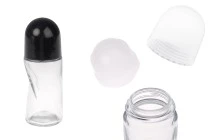 Roll-on μπουκαλάκι γυάλινο 50 ml με καπάκι σε λευκό ή μαύρο Roll-on μπουκαλάκι γυάλινο 50 ml με καπάκι σε λευκό ή μαύρο