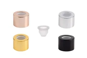 Bague de fermeture en aluminium avec bouchon intérieur en plastique-1
