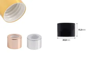 Bague de fermeture en aluminium avec bouchon intérieur en plastique-2