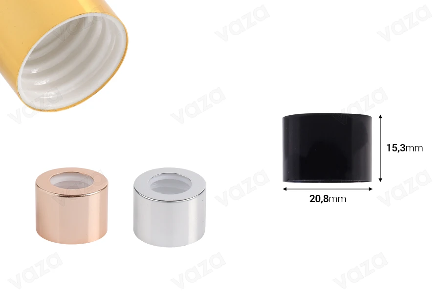 Aluminum cap- ring with plastic inner plug Aluminum cap- ring with plastic inner plug-image_dimensions