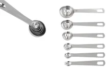 Cuillères à mesurer en acier inoxydable (SET de 6 pièces)
