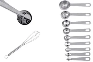 Cuillères à mesurer en acier inoxydable (SET de 11 pièces)-2