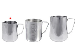 Contenitore in acciaio inossidabile (inox) da 350 ml con scala graduata e manico-3