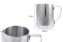 Σκεύος ανοξείδωτο (inox) 580 ml με διαβάθμιση και χερούλι