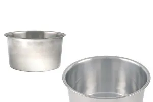 Récipient métallique (inox) 155 mm pour bain marie