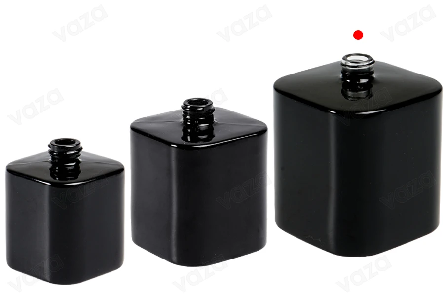 Γυάλινη φιάλη αρωμάτων πολυτελείας 100 ml (15/400) σε λευκό ή μαύρο χρώμα Γυάλινη φιάλη αρωμάτων πολυτελείας 100 ml (15/400) σε λευκό ή μαύρο χρώμα-εικόνα_σύνθεση