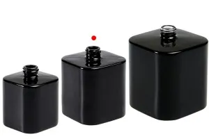 Luxus-Parfümflasche aus Glas 50 ml (15/400) in Schwarz oder Weiß-7