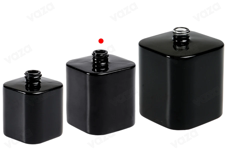 Lussuosa bottiglia di profumo in vetro da 50 ml (15/400) in bianco o nero-εικόνα_σύνθεση