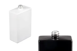 100 ml rechteckige Parfümflasche aus Glas (15/400), in schwarzer oder weißer Farbe-1