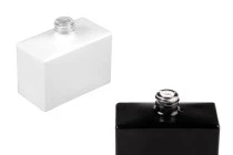 Γυάλινη φιάλη αρωμάτων 30ml (15/400) σε ορθογώνιο σχήμα μαύρο ή λευκό χρώμα Γυάλινη φιάλη αρωμάτων 30ml (15/400) σε ορθογώνιο σχήμα μαύρο ή λευκό χρώμα