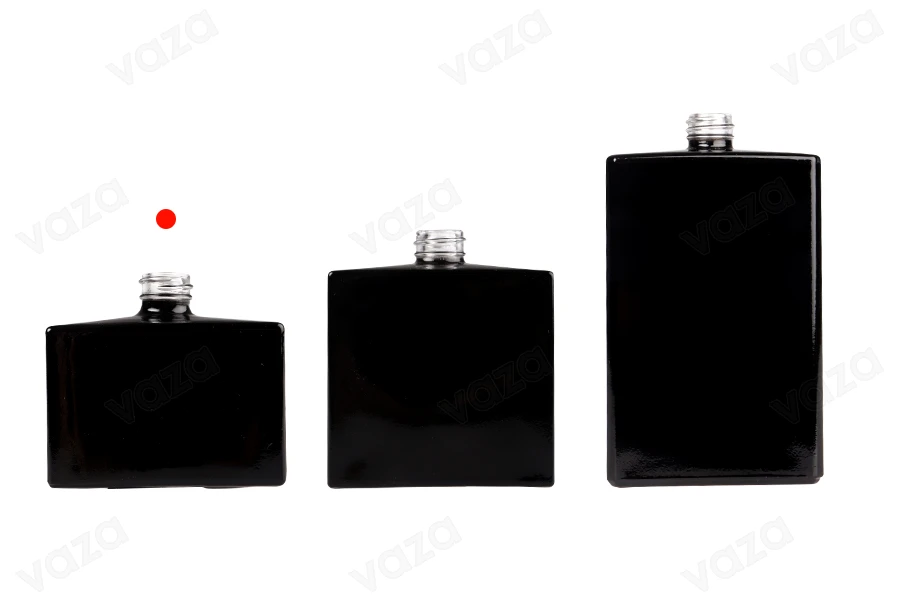 30-ml-Parfümflasche aus rechteckigem Glas (15/400), in schwarzer oder weißer Farbe-bildgruppe
