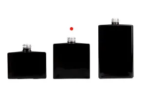 Flacon de parfum en verre de forme rectangulaire (15/400) de 50 ml, de couleur noir ou blanc-3
